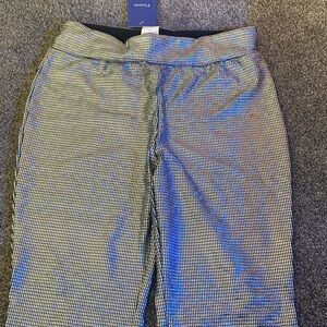 Women Sequin Checkered Pants size M NWT
